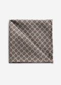 Patterned Silk Pocket Square 2511458 – Grey