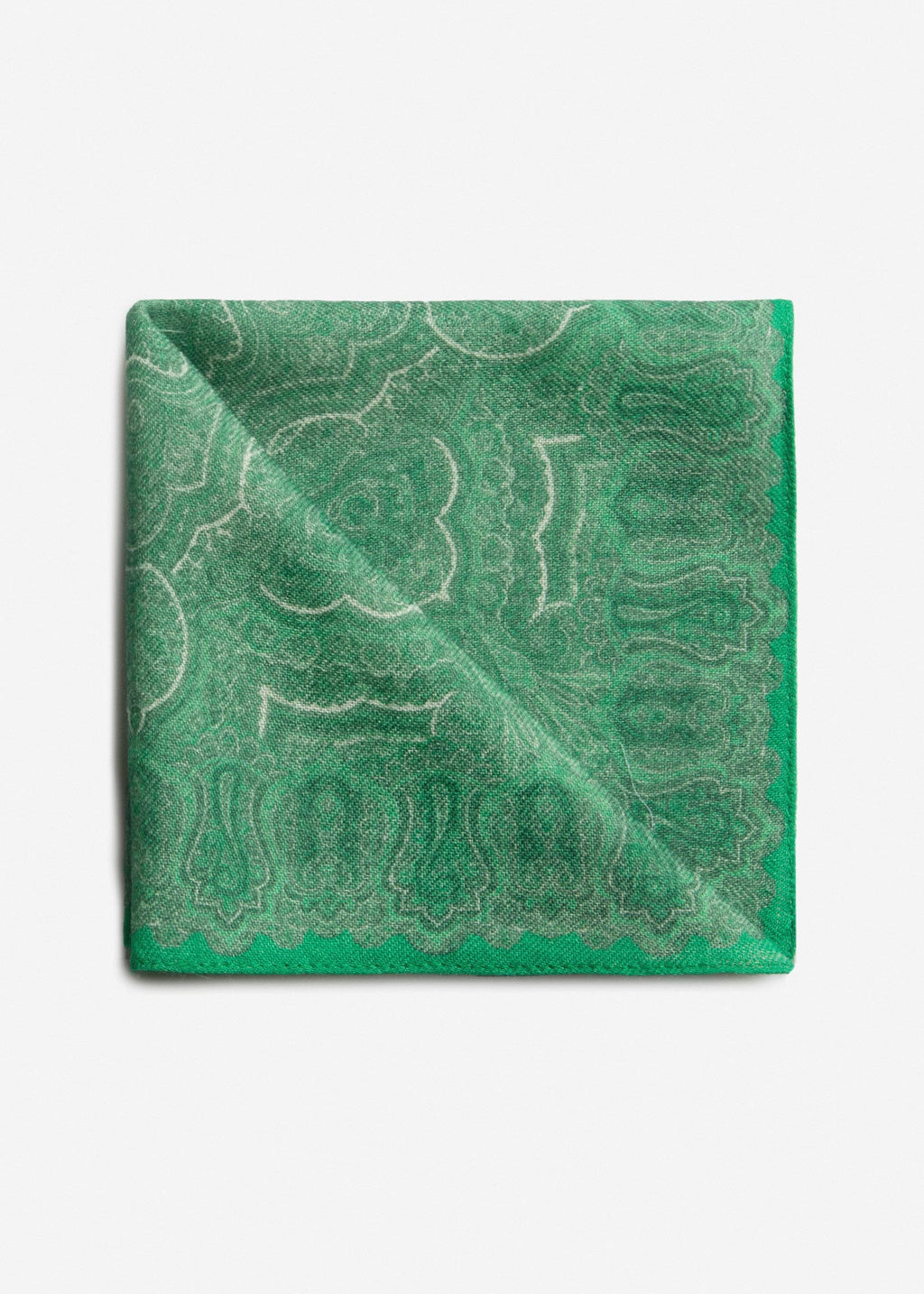 Patterned Silk Pocket Square 2511469 – Green