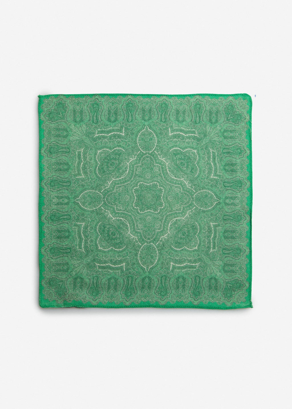 Patterned Silk Pocket Square 2511469 – Green