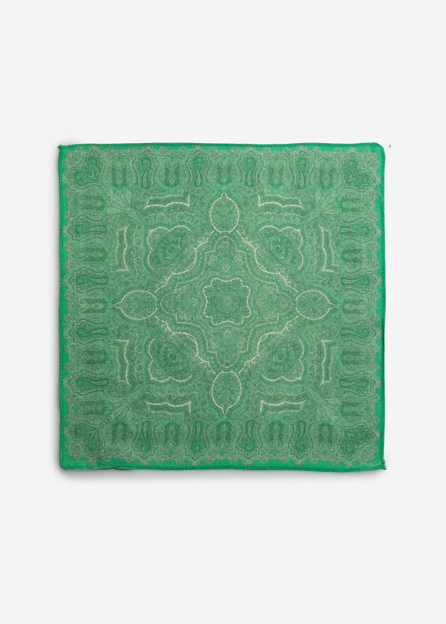 Patterned Silk Pocket Square 2511469 – Green
