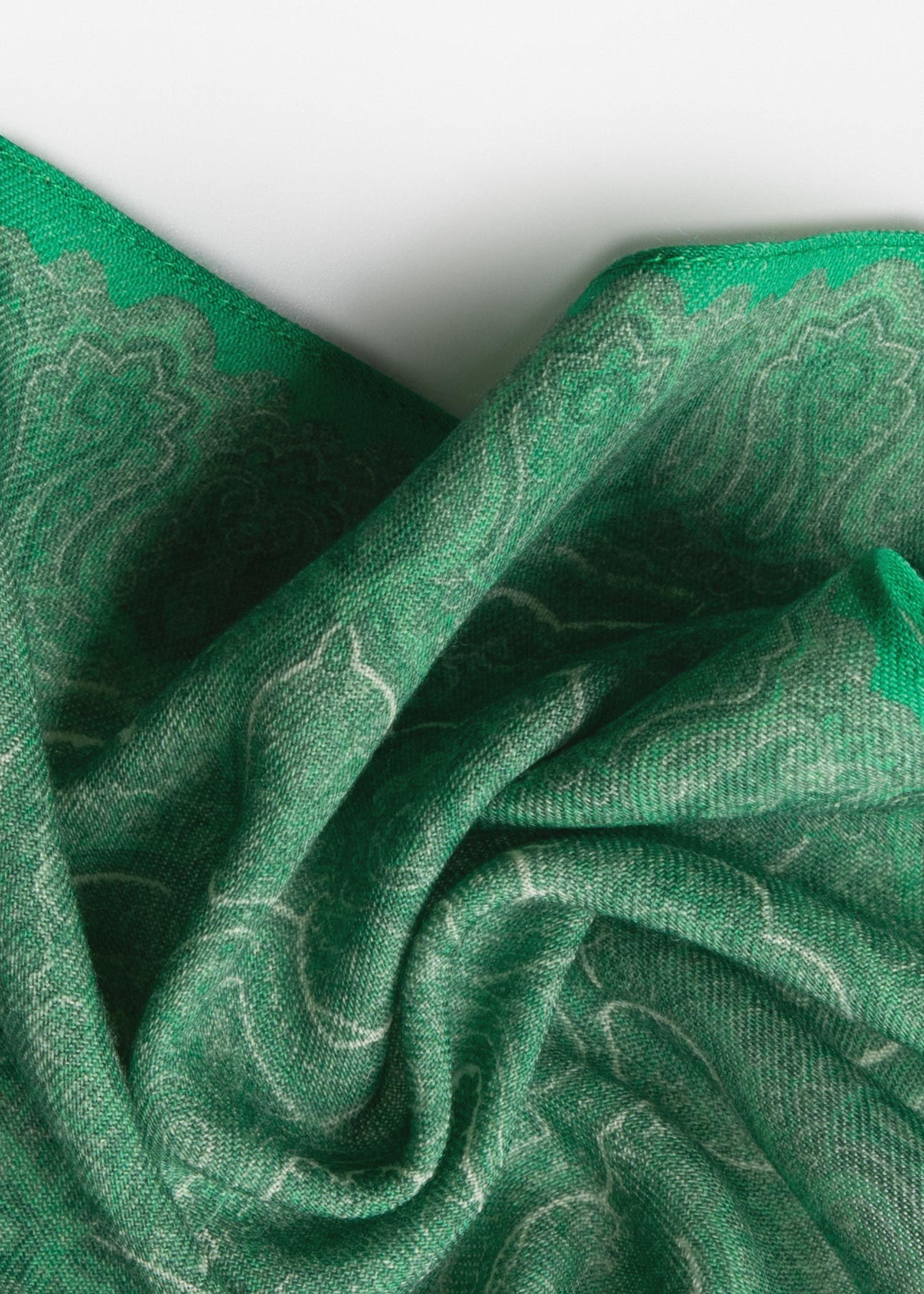 Patterned Silk Pocket Square 2511469 – Green