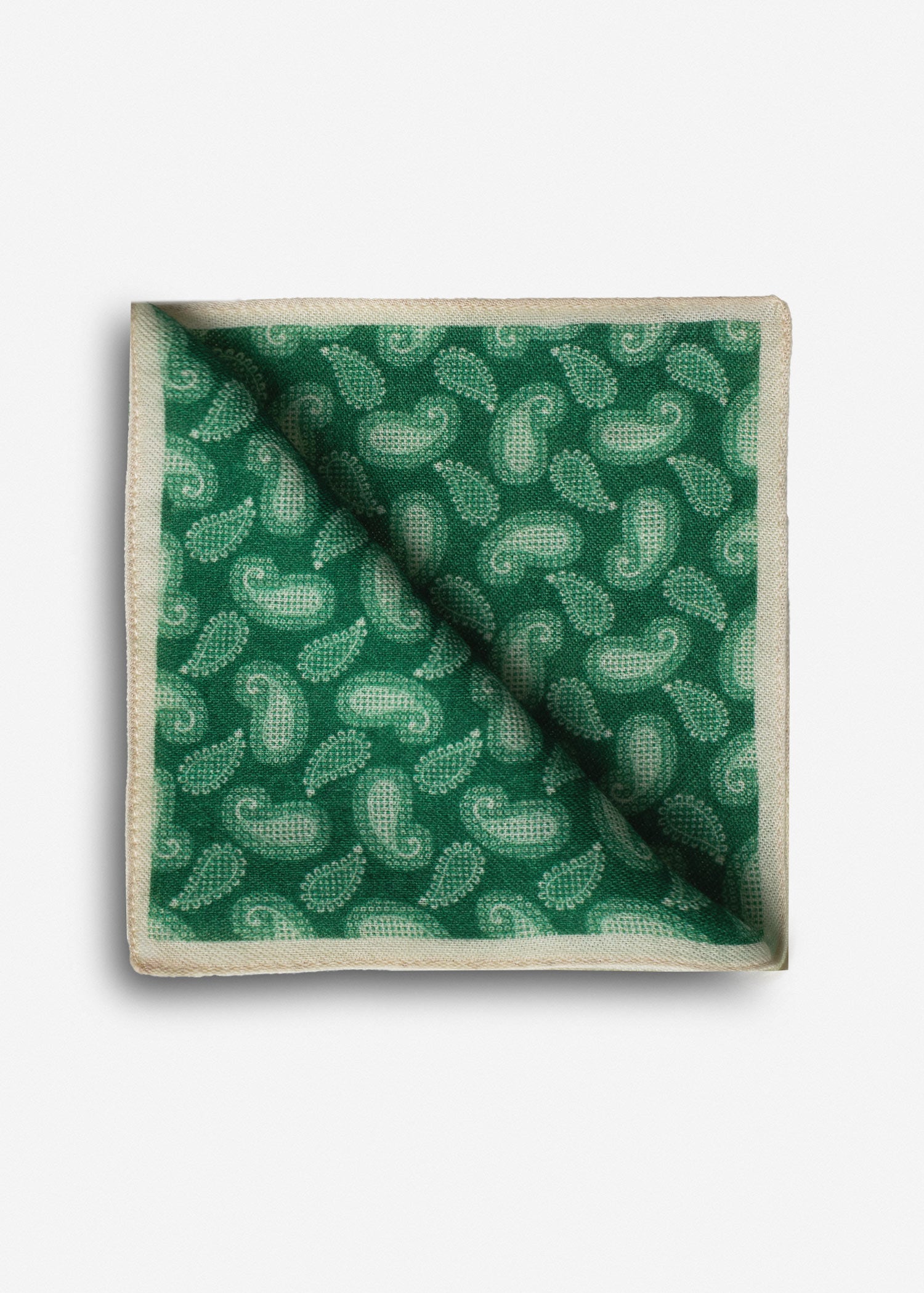 Patterned Silk Pocket Square 2511470 – Green