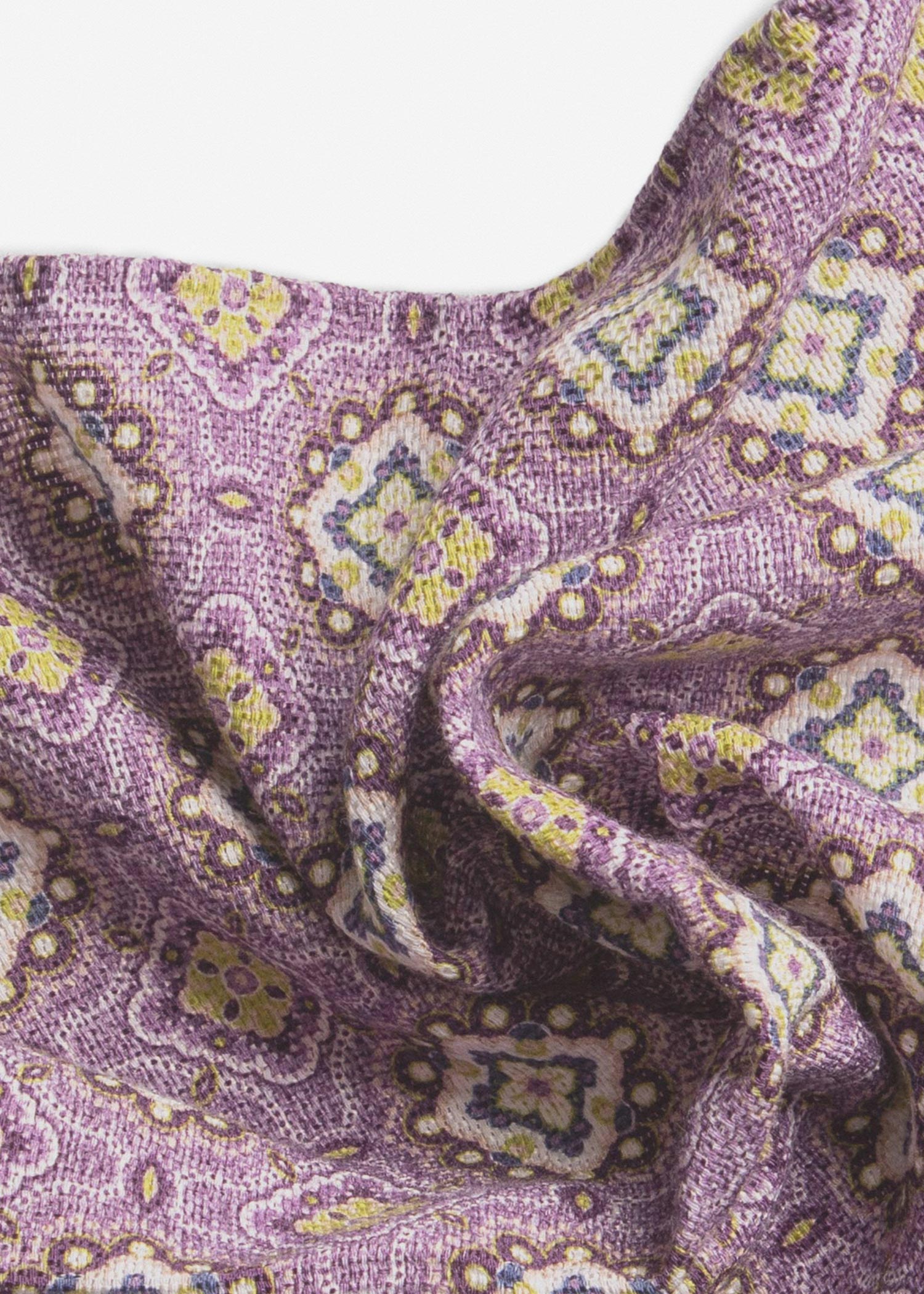 Patterned Silk Pocket Square 2511459 – Lilac