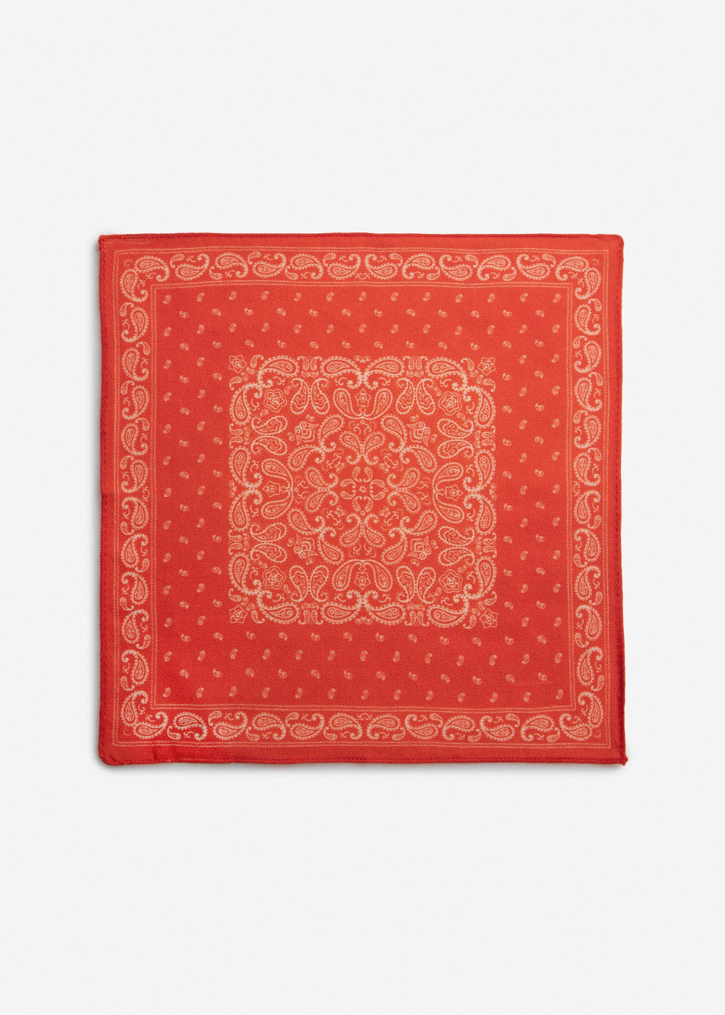 Patterned Silk Pocket Square 2511468 – Red