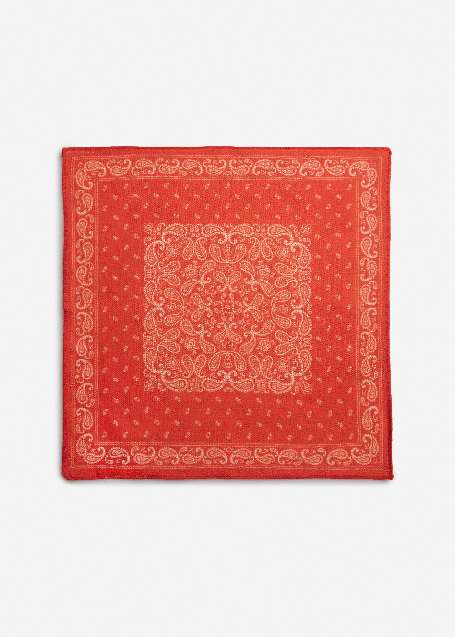 Patterned Silk Pocket Square 2511468 – Red