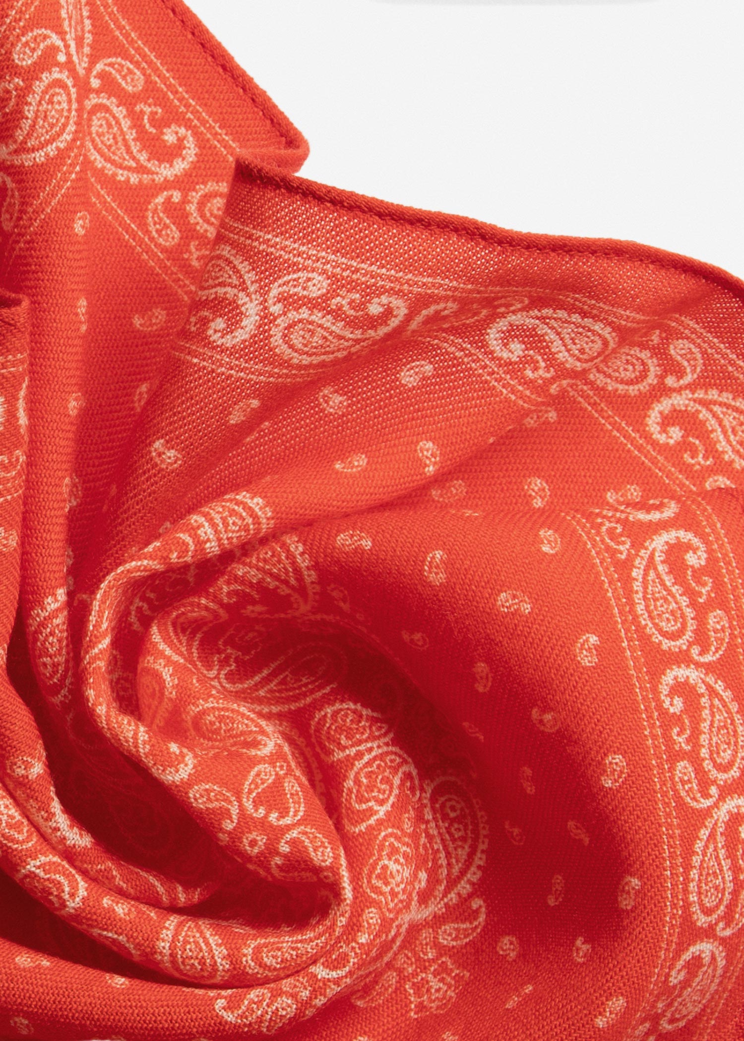 Patterned Silk Pocket Square 2511468 – Red