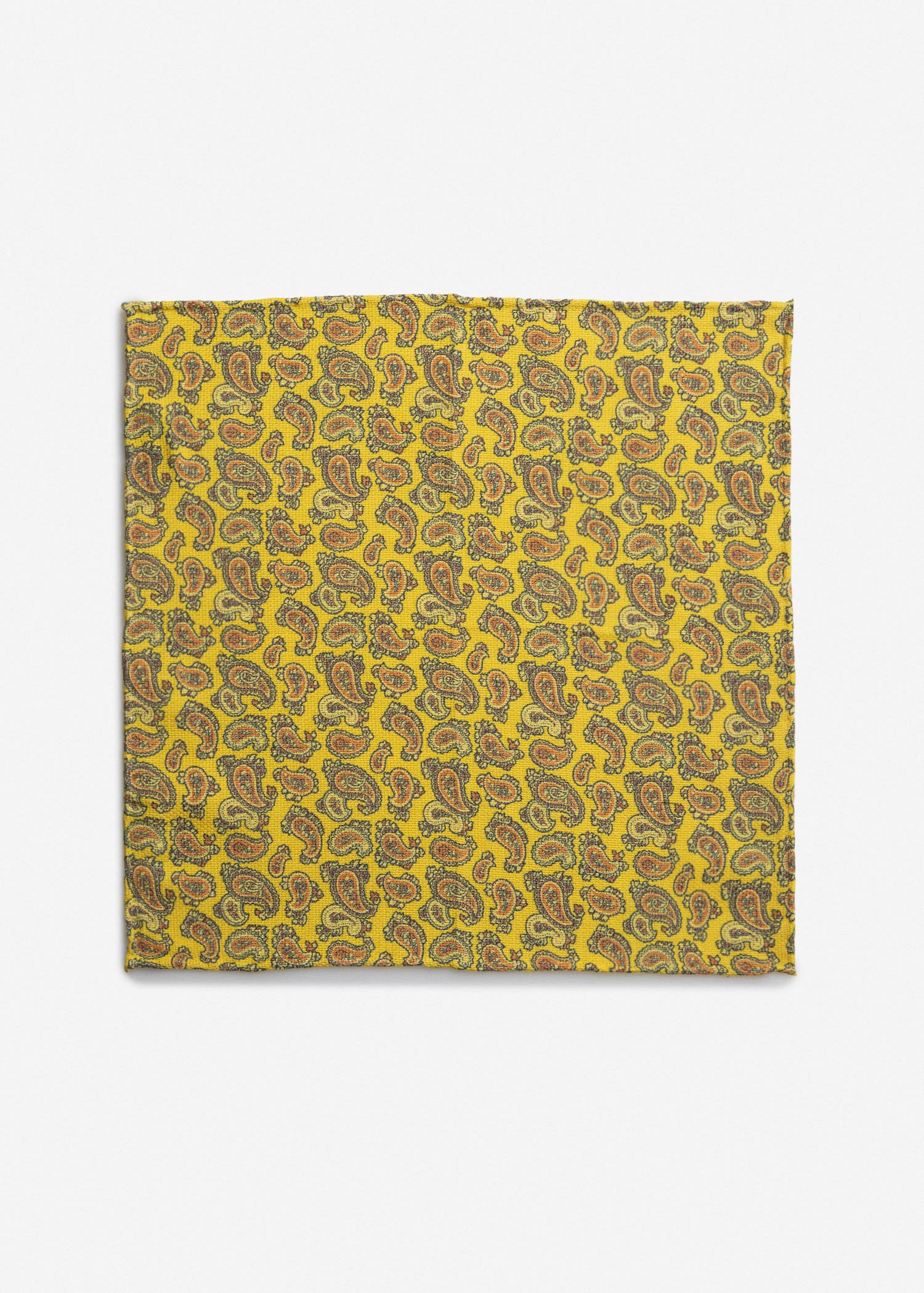 Patterned Silk Pocket Square 2511467 – Yellow