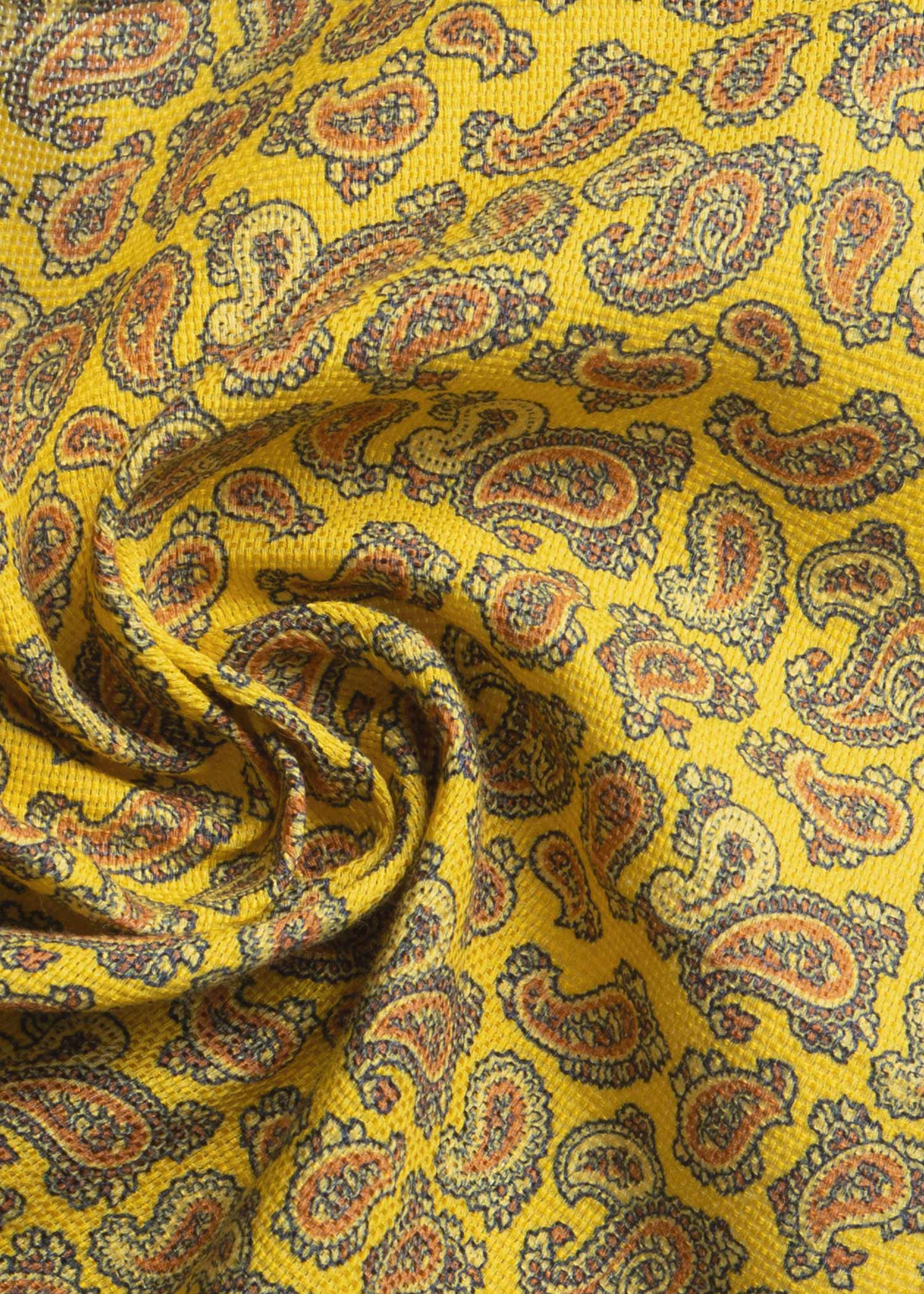 Patterned Silk Pocket Square 2511467 – Yellow