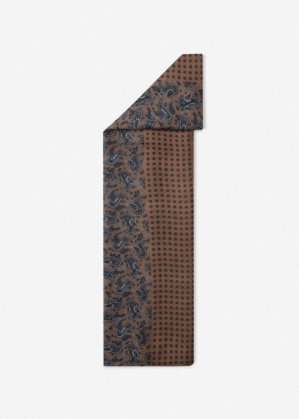 Patterned Men's Scarf 2511604 – Brown