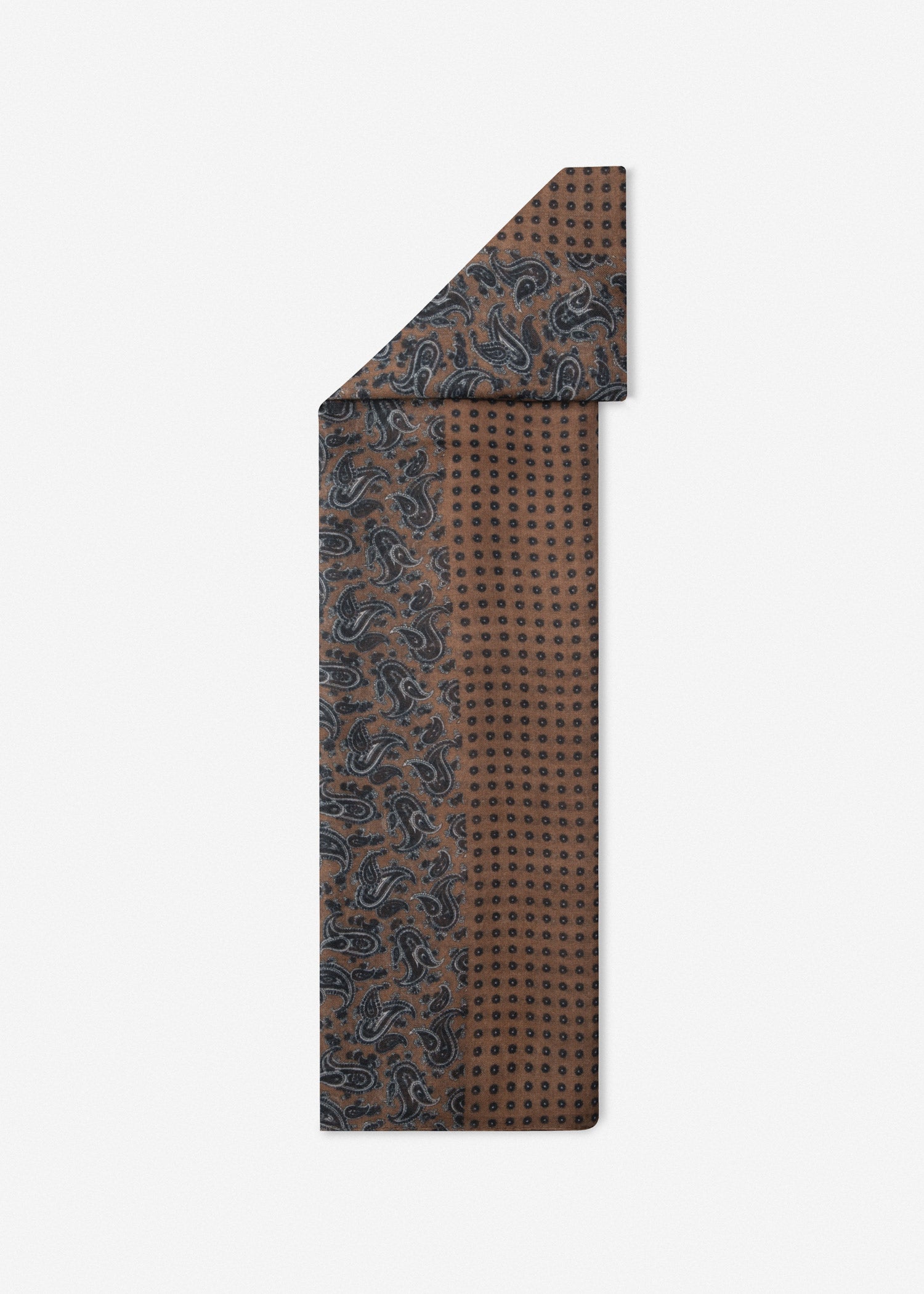 Patterned Men's Scarf 2511604 – Brown