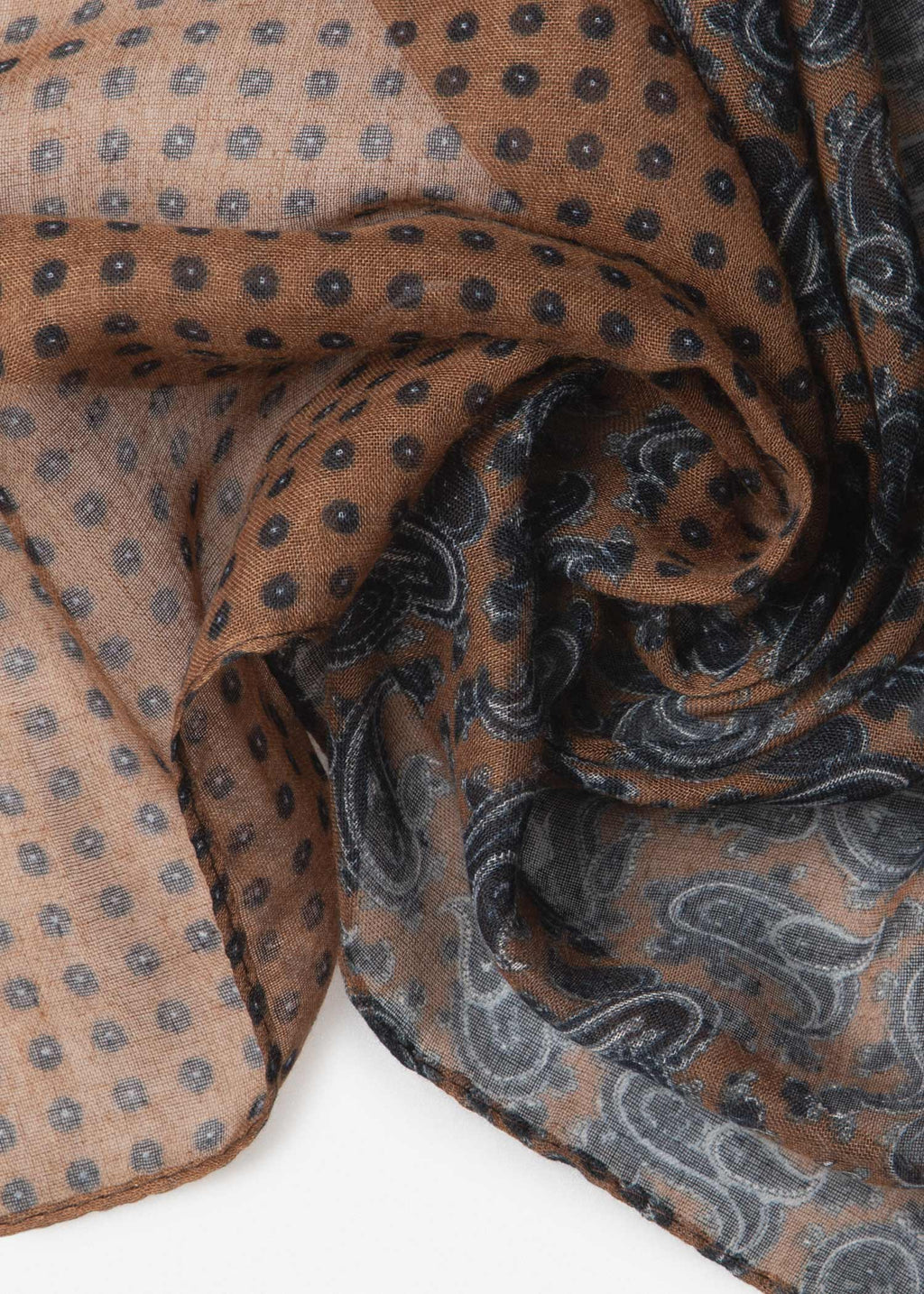 Patterned Men's Scarf 2511604 – Brown