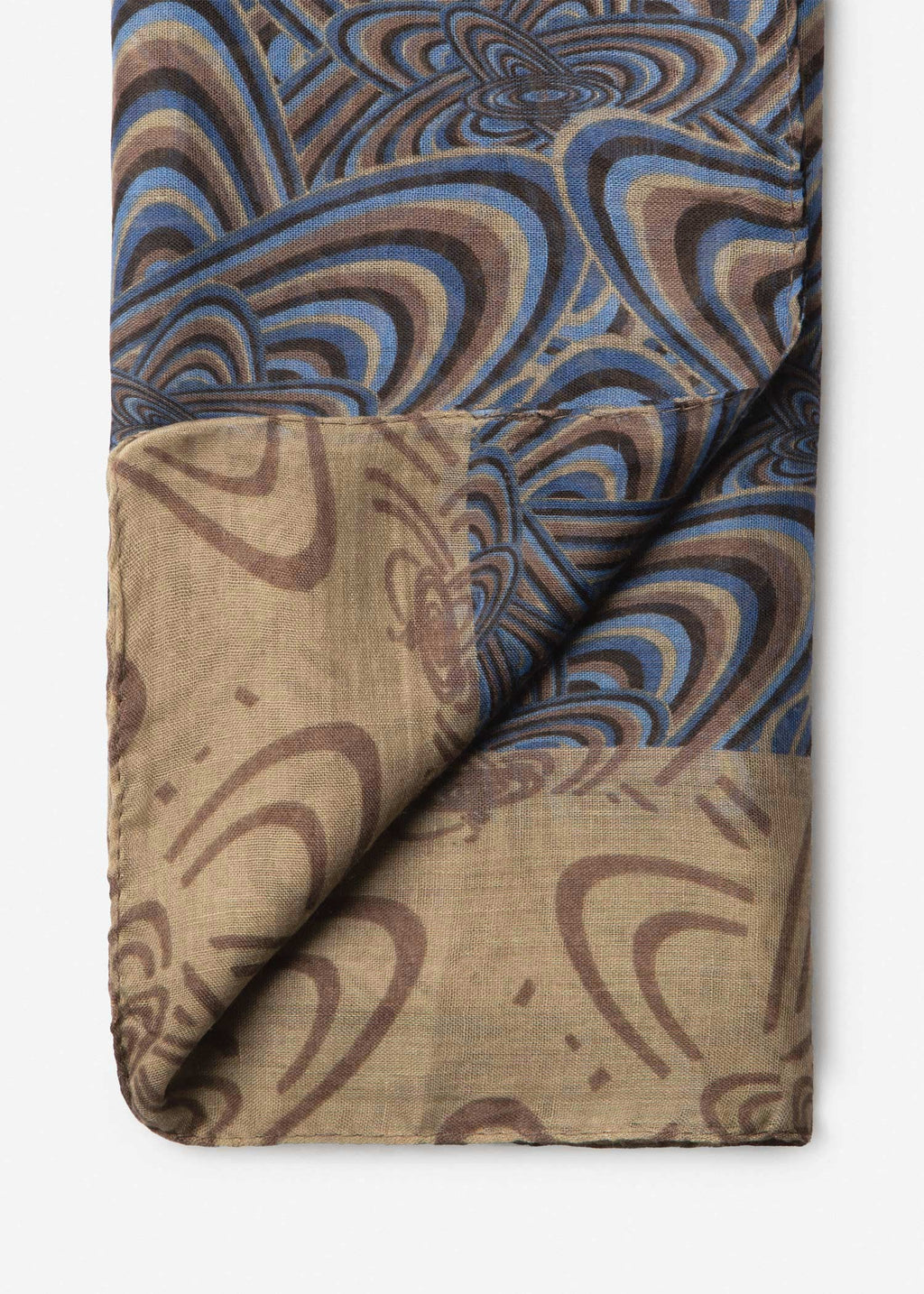 Patterned Men's Scarf 2511601 – Cream