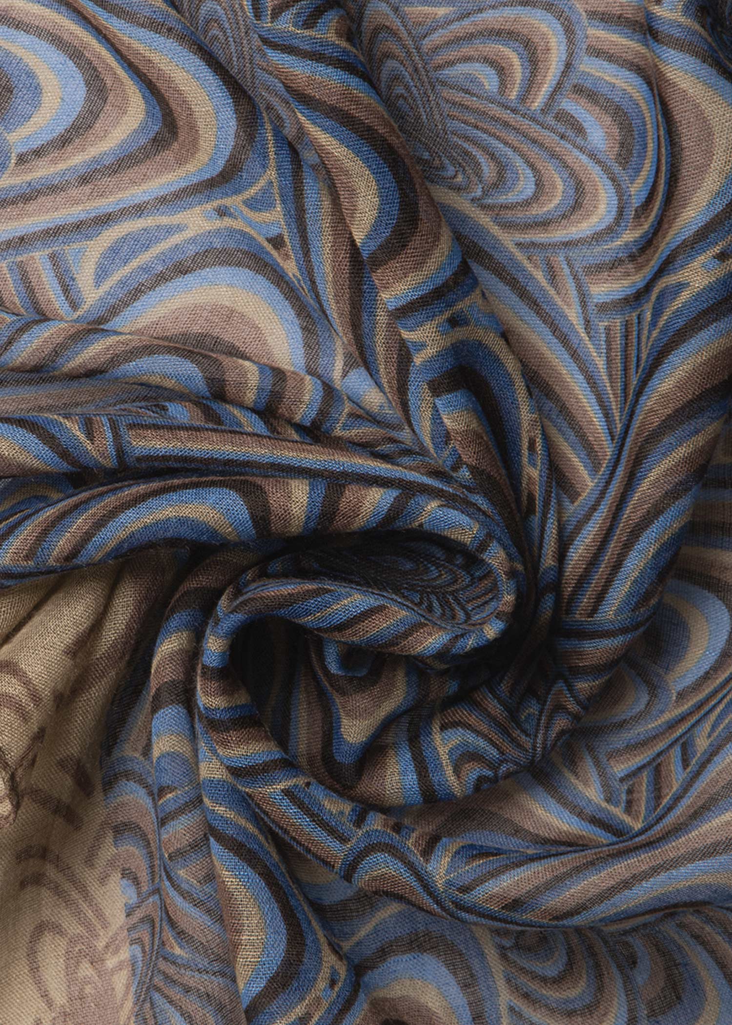 Patterned Men's Scarf 2511601 – Cream