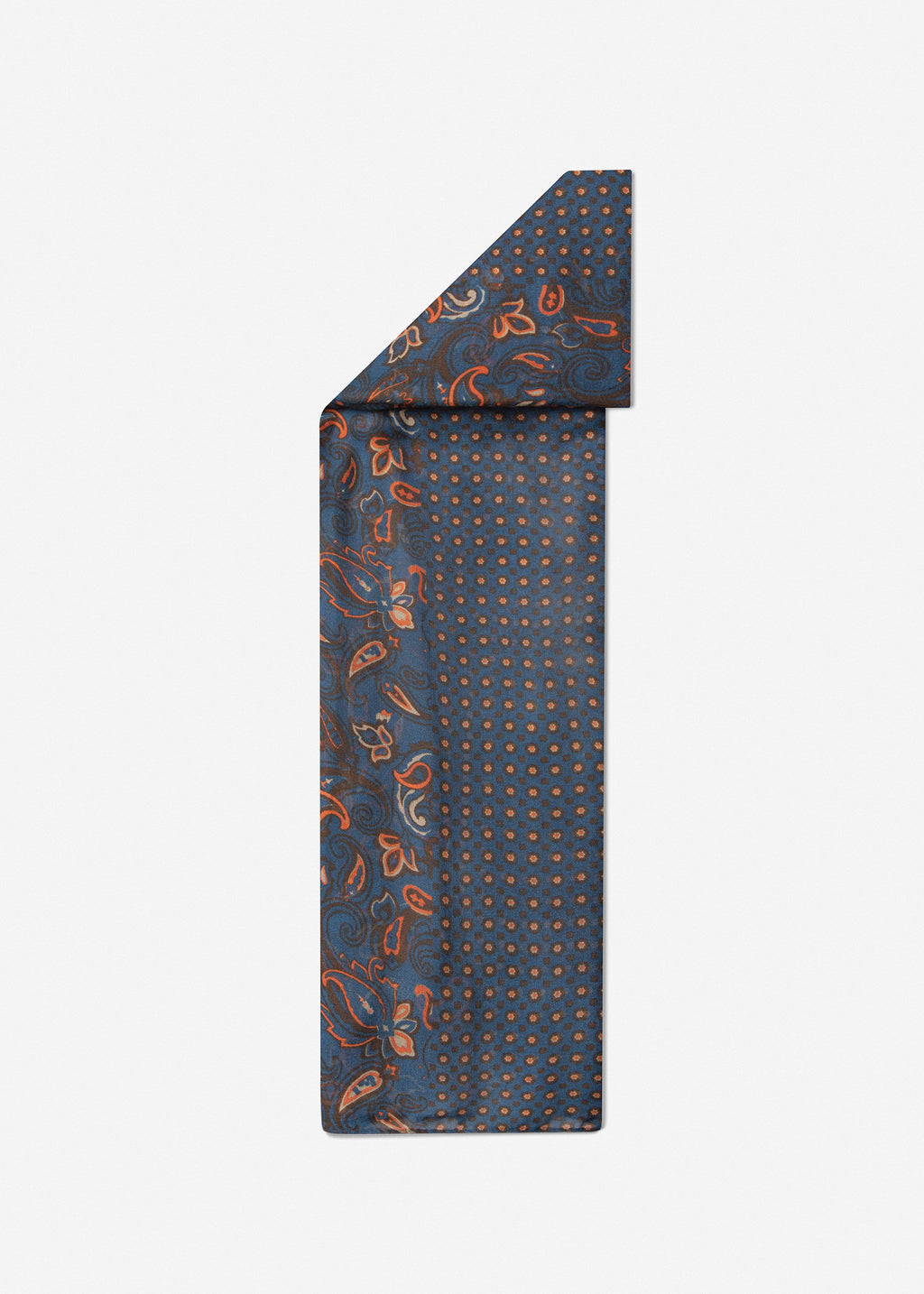 Patterned Men's Scarf 2511602 – Navy