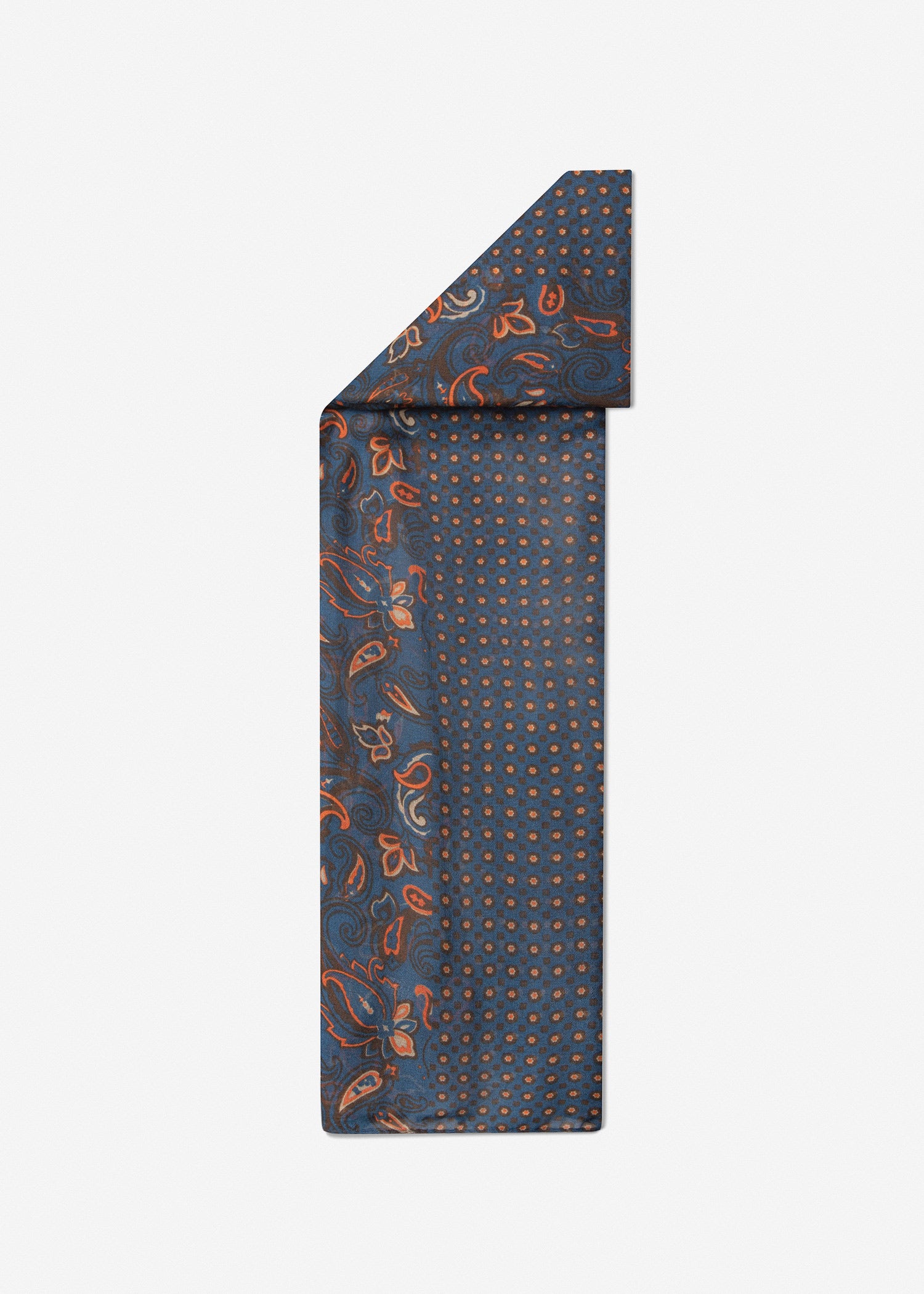 Patterned Men's Scarf 2511602 – Navy