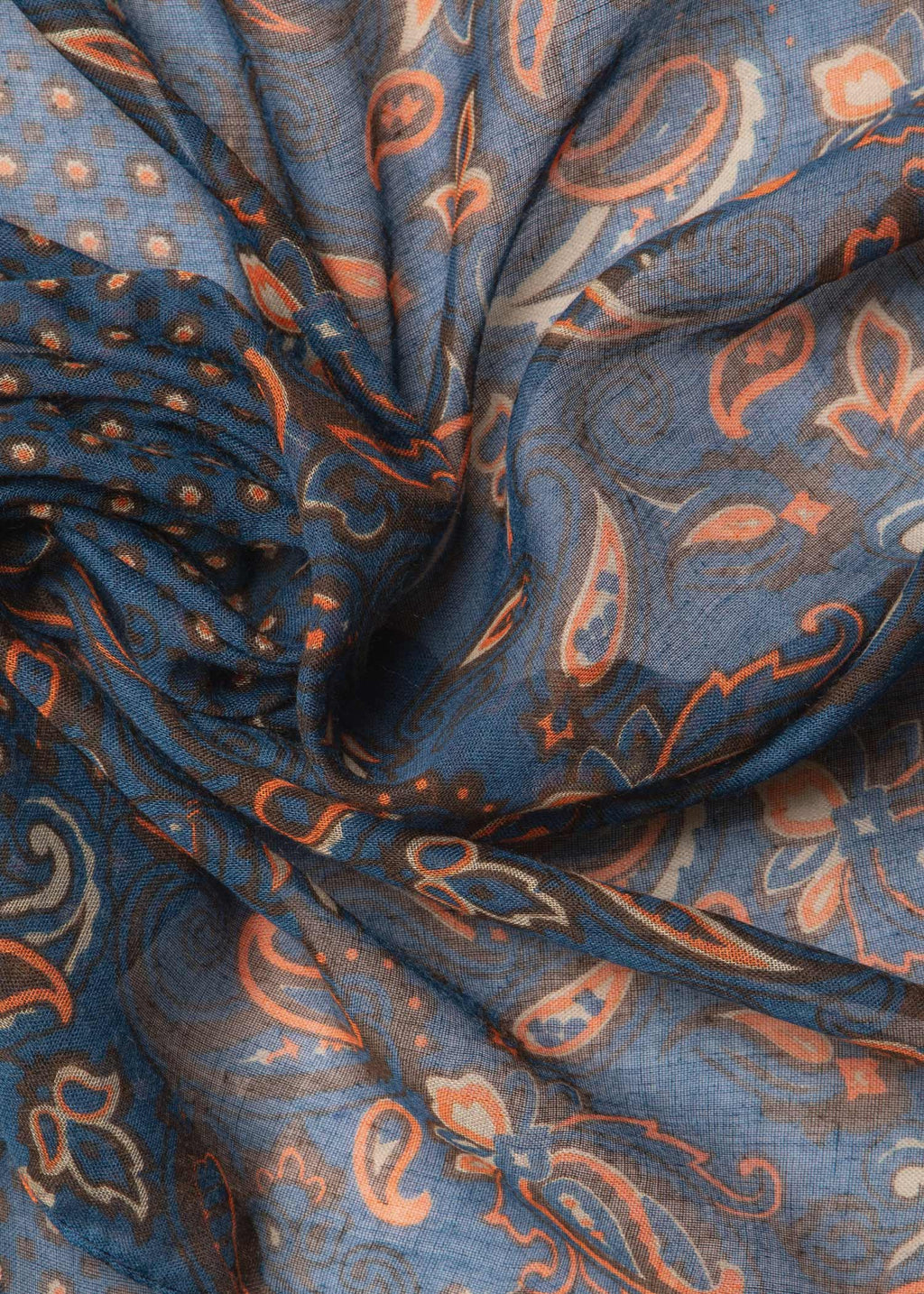 Patterned Men's Scarf 2511602 – Navy
