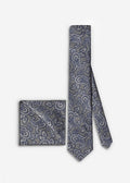 Tie & Pocket Square Set 2511239 – Grey & Navy